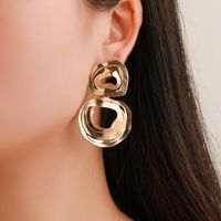 Europäische Und Amerikanische Mode Metall Ohrringe Übertriebene Retro Unregelmäßige Linien Ohrringe Quelle Fabrik Accessoires In Einem Stück main image 3