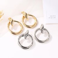 Fashion Circle Knotted Antique Stud Earrings Nhdp145203 main image 3