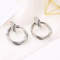 Fashion Circle Knotted Antique Stud Earrings Nhdp145203 main image 4
