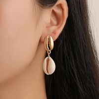 Fashion Asian Alloy Shell Conch Earrings Nhdp145207 main image 1