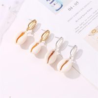 Fashion Asian Alloy Shell Conch Earrings Nhdp145207 main image 3