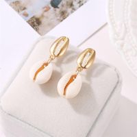 Fashion Asian Alloy Shell Conch Earrings Nhdp145207 main image 5