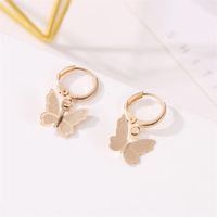Koreanische Mode Ohrringe Süße Gefrostete Schmetterlings Ohrringe Ohrringe Weibliche Süße Und Vielseitige Einfache Stil Ohrringe main image 4