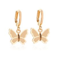 Sweet Frosted Butterfly Metal Earrings Nhdp145216 main image 6