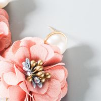 Fashion Simple Cloth Flower Beads Earrings Nhln145226 main image 5