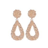 Fashion Metal Embossed Drop Earrings Nhdp145230 main image 6