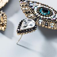 Vintage Style Animal Diamond Alloy Artificial Gemstones Earrings main image 5