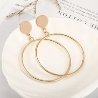 Fashion Simple Big Circle Alloy Earrings Nhpf145236 main image 2