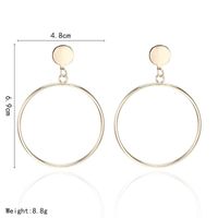 Fashion Simple Big Circle Alloy Earrings Nhpf145236 main image 3