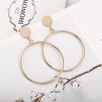 Fashion Simple Big Circle Alloy Earrings Nhpf145236 main image 4