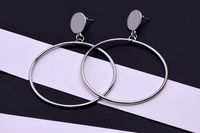 Fashion Simple Big Circle Alloy Earrings Nhpf145236 main image 8