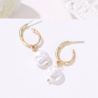 Simple Beads Alloy Round Earrings Nhdp145259 main image 6