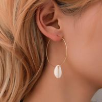 Europäischer Und Amerikanischer Heißer Verkauf 6-teiliges Set Ohrringe Natürliche Muschel Quaste Ohrringe Weibliche Perle Gänseblümchen Liebe Ohrringe Ohrringe main image 3