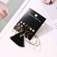 Fashion New Love Circle Tassel Earrings Nhdp145291 main image 4