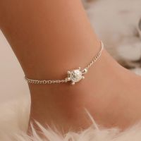 Simple Delicate Little Turtle Anklet Alloy Nhdp145310 main image 1