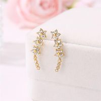 Stylish Cute Rhinestone Star Ear Cuff Clip Earrings Nhdp145328 main image 4