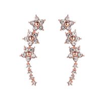 Stylish Cute Rhinestone Star Ear Cuff Clip Earrings Nhdp145328 main image 7