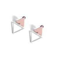 Aretes De Aleación De Baño De Triángulo Para Mujer Nhll144872 sku image 1