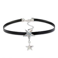 Star Choker Halskette Kragen Weiblich Schwarz Kurz Hals Schmuck Original Koreanischen Schlüsselbein Stern Sexy Den Gleichen Stil sku image 1