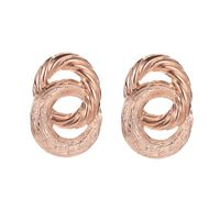 New Circle Twisted Alloy Earrings Nhdp145136 sku image 3