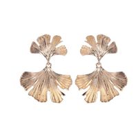New Simple Ginkgo Leaf Alloy Earrings Nhdp145142 sku image 1