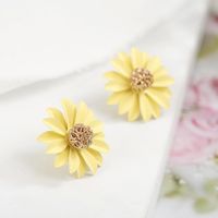 Sweet Daisy Flowers Stud Earrings Nhpf145266 sku image 3
