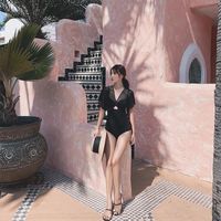 Einteiliger Badeanzug Für Frauen 2019 Neuer Stil Korean Ins Sexy Konservativen Bauch, Dünner Bikini Plus Größe Badeanzug main image 5