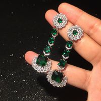 New Emerald Lace Earrings Nhwk145605 main image 1