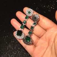 New Emerald Lace Earrings Nhwk145605 main image 4