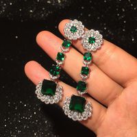 New Emerald Lace Earrings Nhwk145605 main image 5