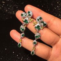 Colorful Emerald Butterfly Earrings Nhwk145615 main image 6