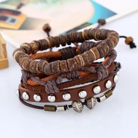 Vintage Woven Suit Leather Bracelet Nhpk145677 main image 6