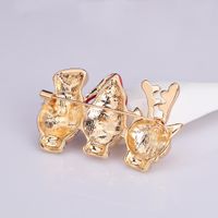 European And American Fashion Cartoon Wild Christmas Cat Brooch Nhdr145741 main image 4