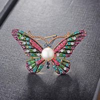 2019 Nouvelle Mode Couleur Cristal Autrichien Papillon Broche Alliage Broches Accessoires En Gros 850066 main image 3