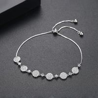 Fashion Simple Chain Round Pull Bracelet Nhtm145758 main image 4