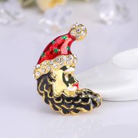 Womens Christmas Hat Drop Oil Alloy Brooches Nhdr145780 main image 3
