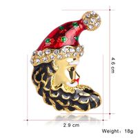 Womens Christmas Hat Drop Oil Alloy Brooches Nhdr145780 main image 6