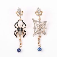 Creative Spider Halloween Rhinestone Earrings Nhhn145785 main image 1