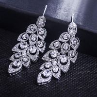 Womens Floral Electroplated Copper  Earrings Nhlj145812 main image 6