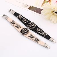 European And American New Buckle Leather Leather Bracelet Nhpk145816 main image 4