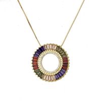 Round Hollow Colored Zircon Necklace Nhbp145835 main image 1