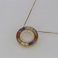 Round Hollow Colored Zircon Necklace Nhbp145835 main image 6
