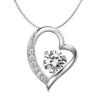 Korean Version Of The Simple Classic Heart And Eight Arrows Zircon Necklace Nhlj145837 main image 1