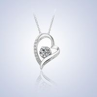 Korean Version Of The Simple Classic Heart And Eight Arrows Zircon Necklace Nhlj145837 main image 6