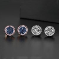 Womens Round Copper Inlay Zircon Earrings Nhtm145850 main image 5