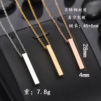 Fashion Geometric 304 Stainless Steel Plating 18K Gold Plated Unisex Necklace main image 3
