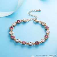 Korean Version Of High-end Atmospheric Delicate Imitated Crystal Bracelet Nhlj145869 main image 4