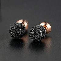 Jinse Amour Boucles D'oreilles De Style Coréen De Mode Simple Pave Petit Femmes De Cuivre Incrusté De Zirconium Boucles D'oreilles En Gros Cadeau main image 9