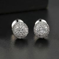 Jinse Amour Boucles D'oreilles De Style Coréen De Mode Simple Pave Petit Femmes De Cuivre Incrusté De Zirconium Boucles D'oreilles En Gros Cadeau main image 8