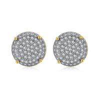 Womens Round Copper Inlay Zircon Earrings Nhtm145874 main image 1